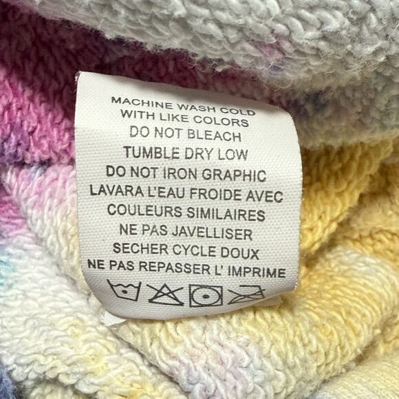 Spiritual Gangster Tie Dye Spell Out Hoodie Small EUC Pullover Yoga Athleisure - Picture 6 of 8